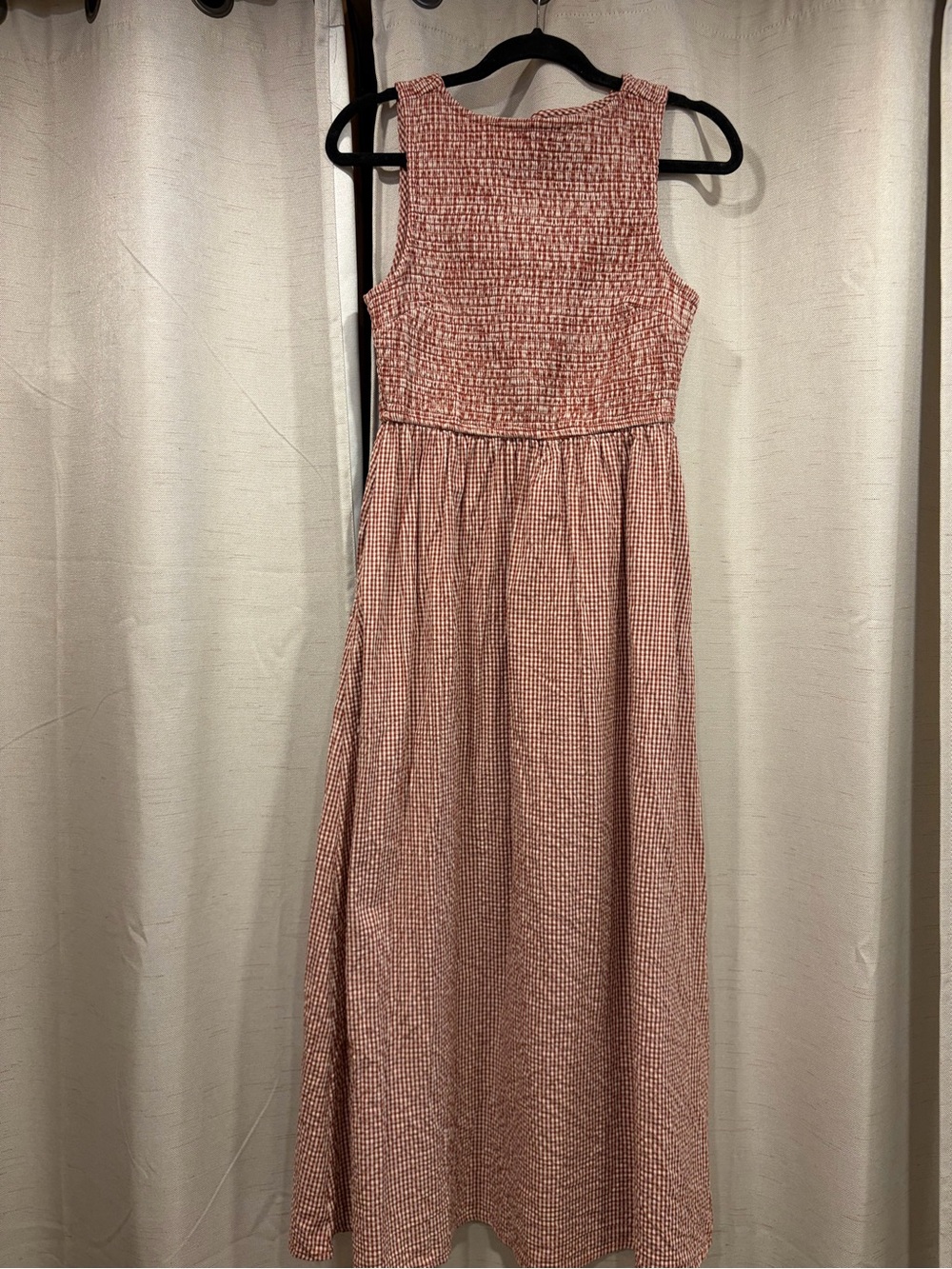 Japna Sleeveless Gingham Maxi Dress